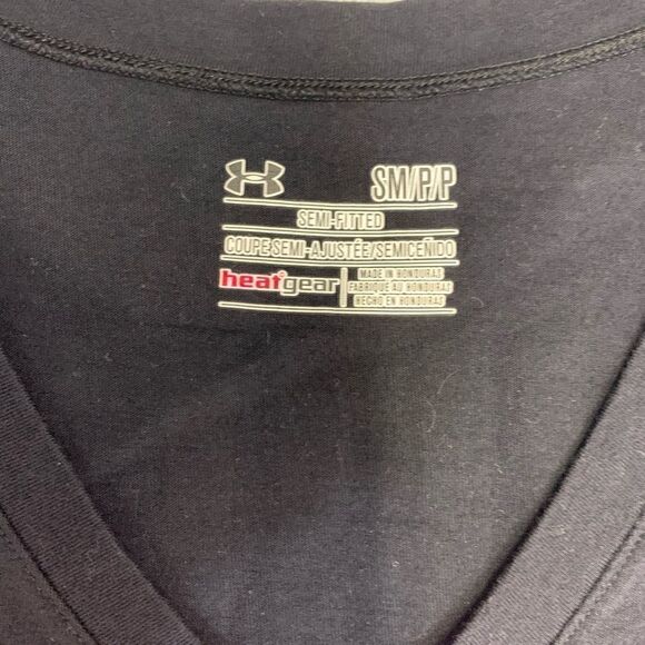 $5 ADD ON ITEM Under Armor semi fitted black/pink “why walk” logo T-shirt - Picture 11 of 11